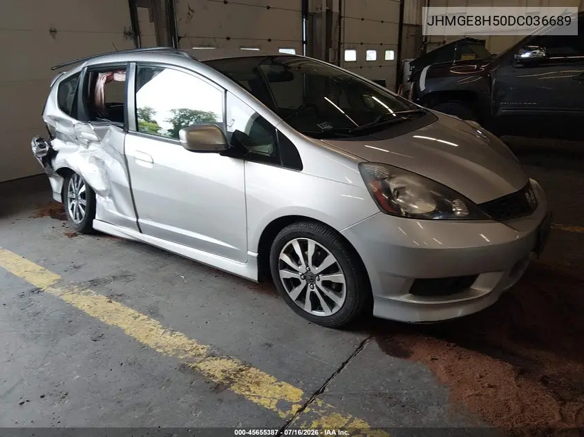2013 Honda Fit Sport VIN: JHMGE8H50DC036689 Lot: 45655387