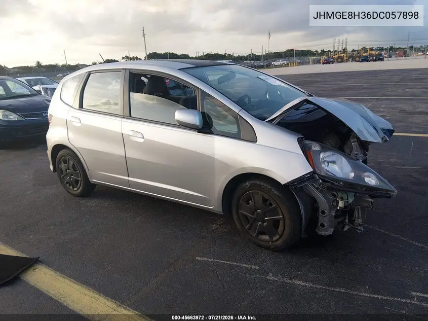 2013 Honda Fit VIN: JHMGE8H36DC057898 Lot: 45663972
