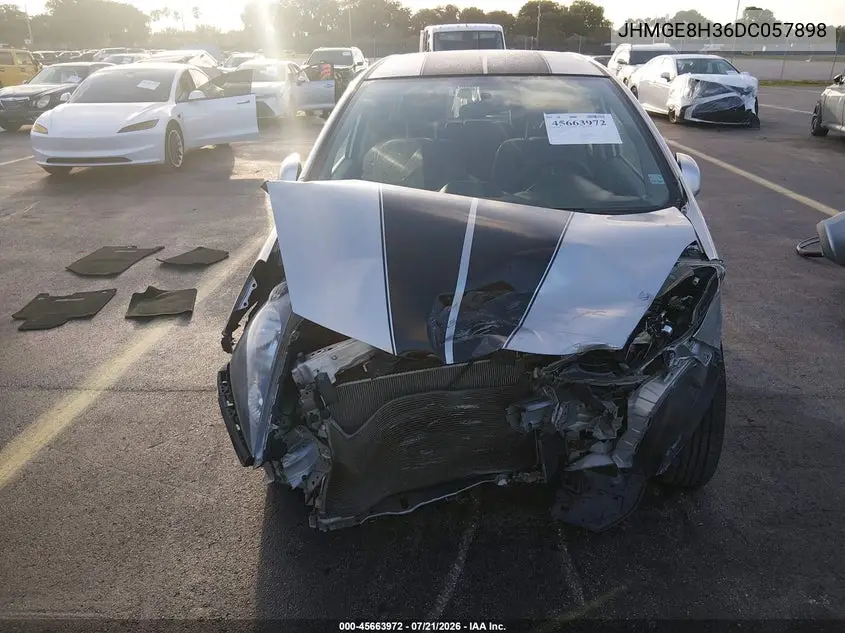 2013 Honda Fit VIN: JHMGE8H36DC057898 Lot: 45663972
