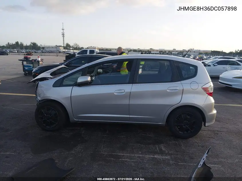 2013 Honda Fit VIN: JHMGE8H36DC057898 Lot: 45663972