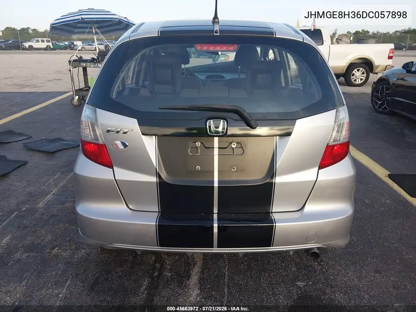 2013 Honda Fit VIN: JHMGE8H36DC057898 Lot: 45663972