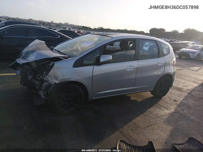 2013 Honda Fit VIN: JHMGE8H36DC057898 Lot: 45663972