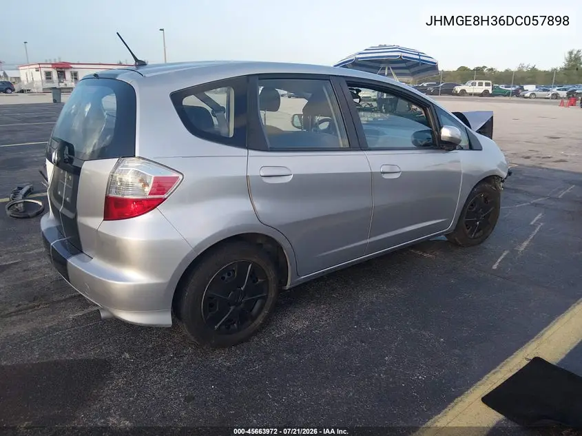 2013 Honda Fit VIN: JHMGE8H36DC057898 Lot: 45663972