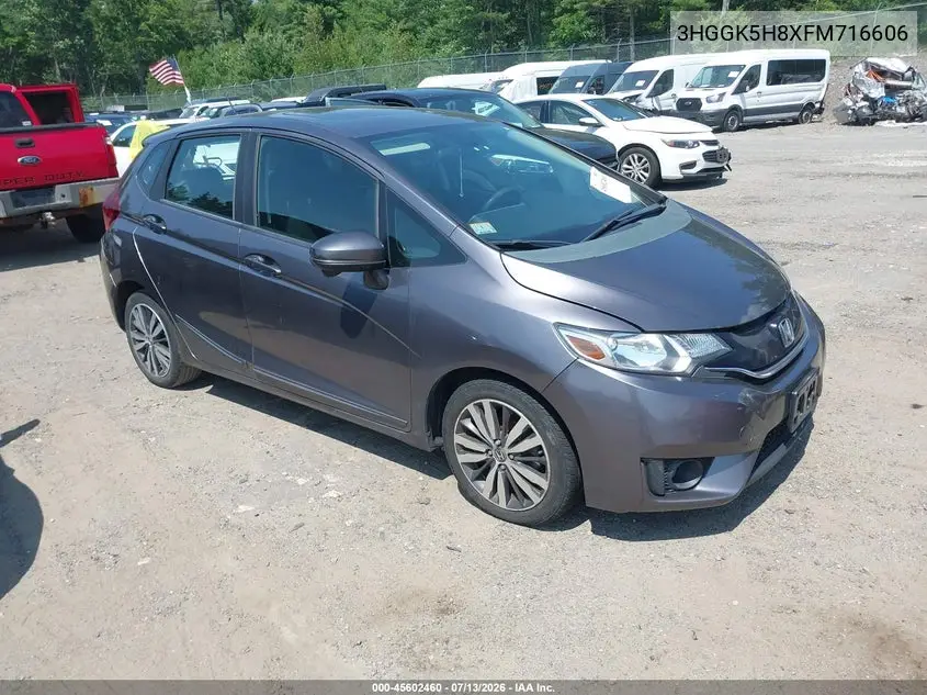 2015 Honda Fit Ex/Ex-L VIN: 3HGGK5H8XFM716606 Lot: 45602460
