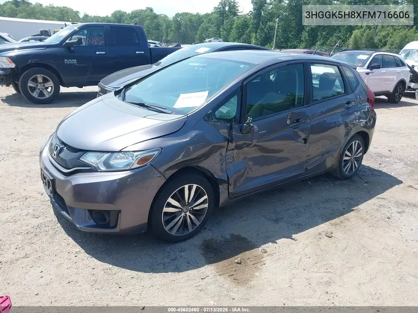 2015 Honda Fit Ex/Ex-L VIN: 3HGGK5H8XFM716606 Lot: 45602460