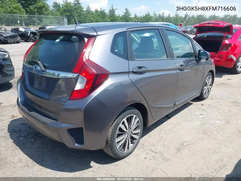 2015 Honda Fit Ex/Ex-L VIN: 3HGGK5H8XFM716606 Lot: 45602460