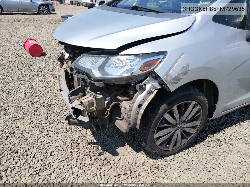2015 Honda Fit Ex/Ex-L VIN: 3HGGK5H85FM729635 Lot: 45626430
