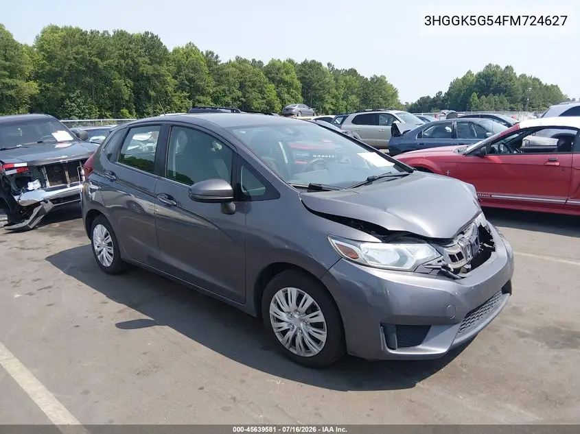 2015 Honda Fit Lx VIN: 3HGGK5G54FM724627 Lot: 45639581