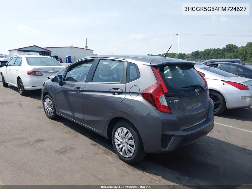 2015 Honda Fit Lx VIN: 3HGGK5G54FM724627 Lot: 45639581