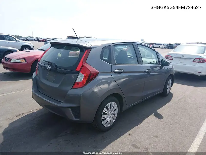 2015 Honda Fit Lx VIN: 3HGGK5G54FM724627 Lot: 45639581