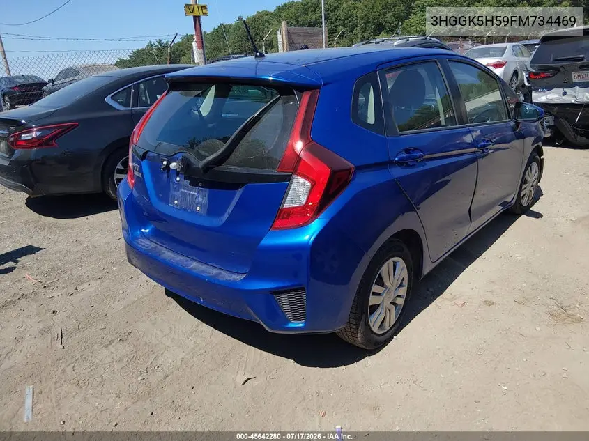 2015 Honda Fit Lx VIN: 3HGGK5H59FM734469 Lot: 45642280