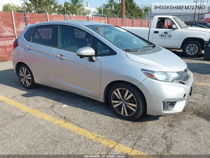 2015 Honda Fit Ex/Ex-L VIN: 3HGGK5H88FM727667 Lot: 45648998