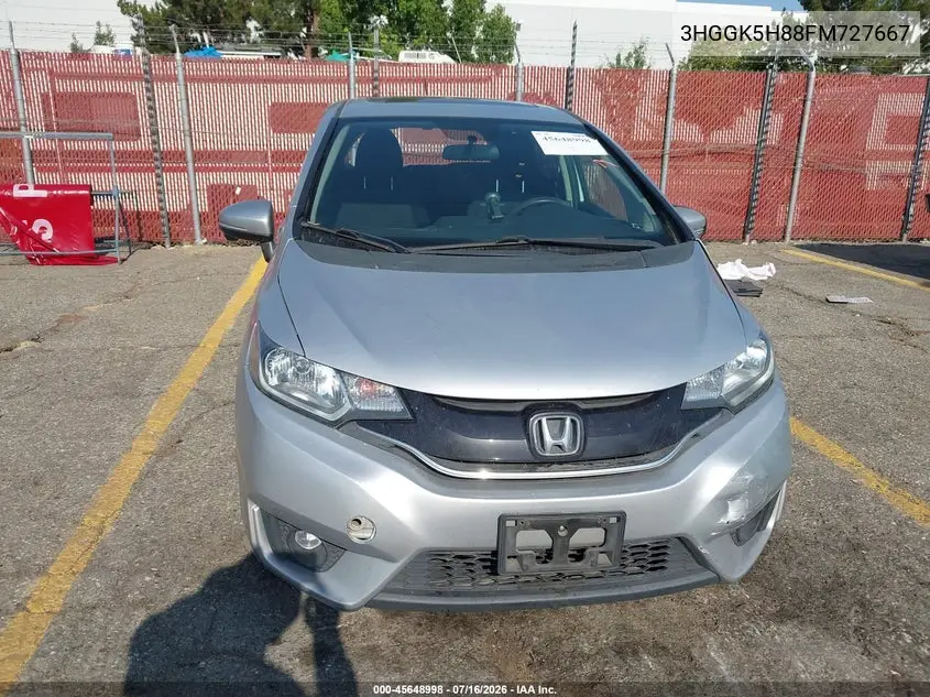2015 Honda Fit Ex/Ex-L VIN: 3HGGK5H88FM727667 Lot: 45648998