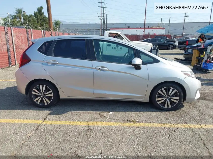 2015 Honda Fit Ex/Ex-L VIN: 3HGGK5H88FM727667 Lot: 45648998