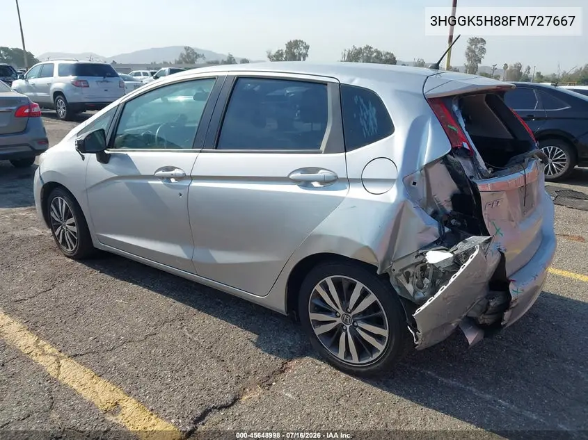 2015 Honda Fit Ex/Ex-L VIN: 3HGGK5H88FM727667 Lot: 45648998
