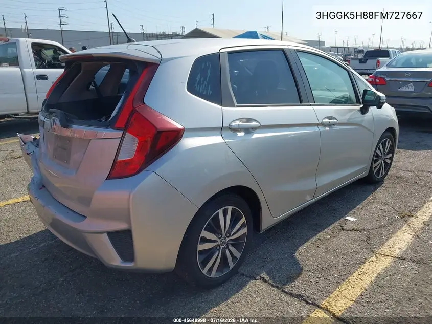 2015 Honda Fit Ex/Ex-L VIN: 3HGGK5H88FM727667 Lot: 45648998