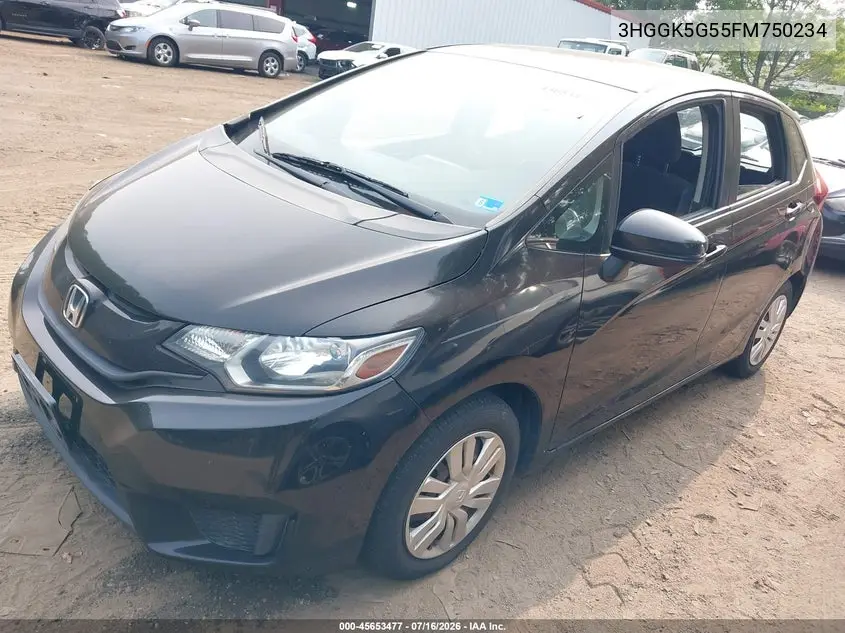 2015 Honda Fit Lx VIN: 3HGGK5G55FM750234 Lot: 45653477