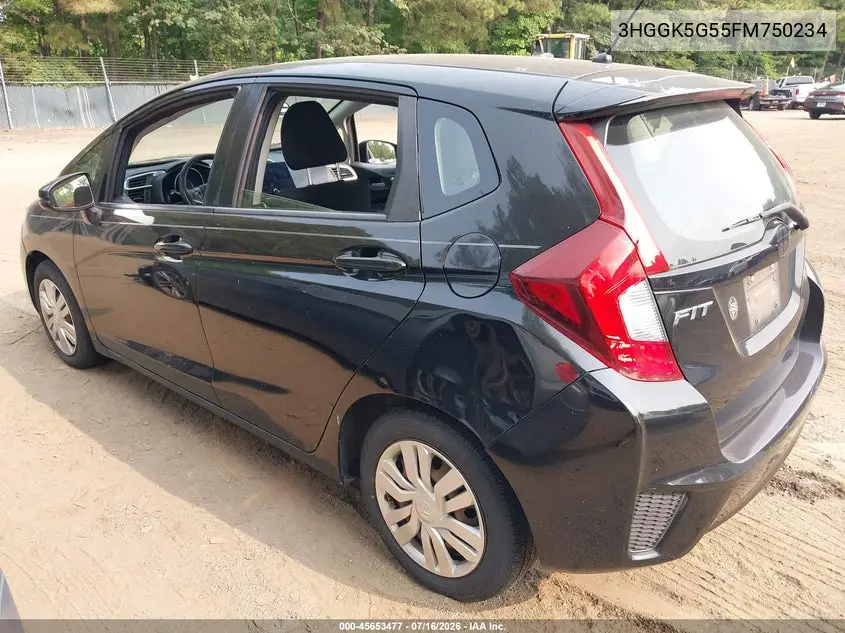 2015 Honda Fit Lx VIN: 3HGGK5G55FM750234 Lot: 45653477