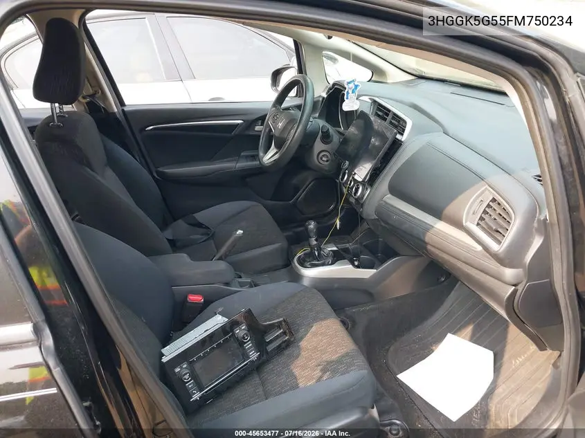 2015 Honda Fit Lx VIN: 3HGGK5G55FM750234 Lot: 45653477