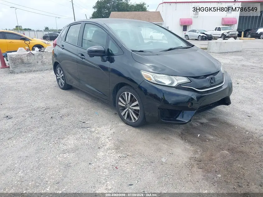 2015 Honda Fit Ex/Ex-L VIN: 3HGGK5H80FM786549 Lot: 45680098