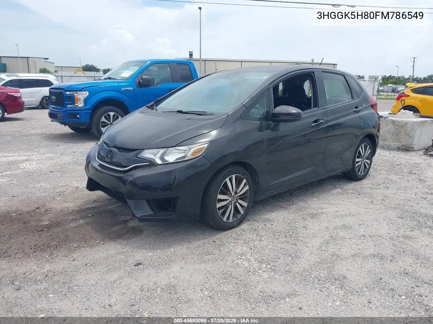 2015 Honda Fit Ex/Ex-L VIN: 3HGGK5H80FM786549 Lot: 45680098
