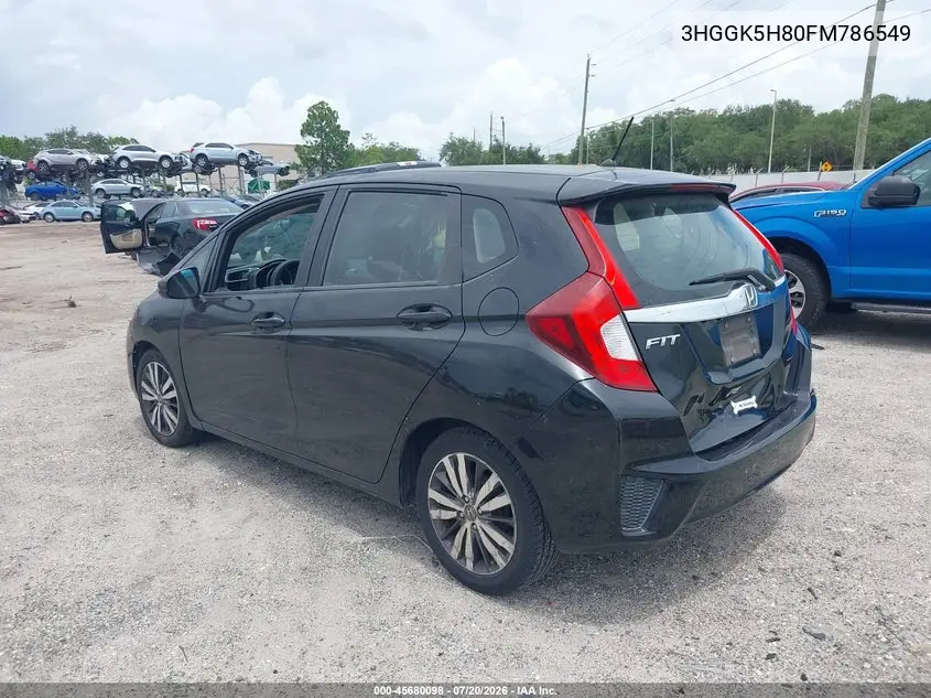 2015 Honda Fit Ex/Ex-L VIN: 3HGGK5H80FM786549 Lot: 45680098