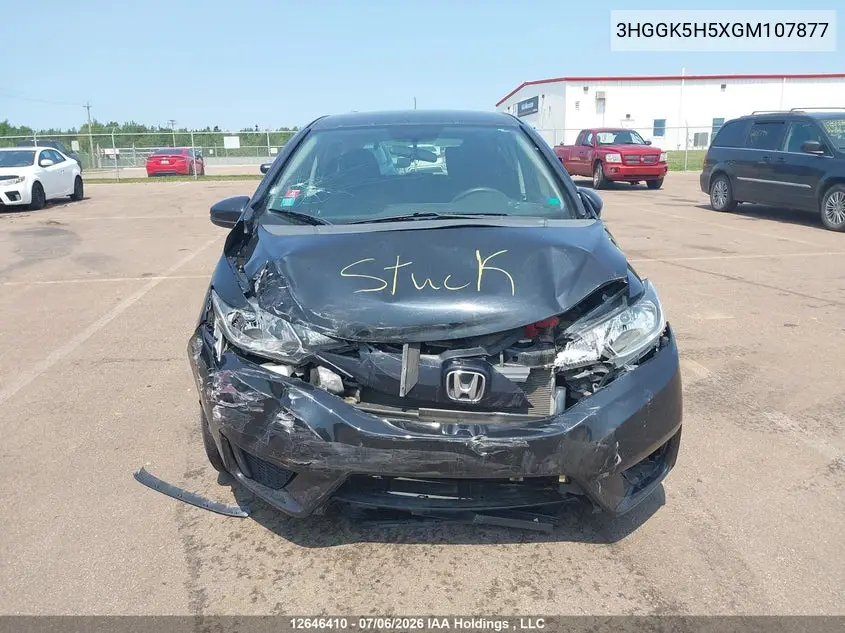 2016 Honda Fit Lx VIN: 3HGGK5H5XGM107877 Lot: 12646410