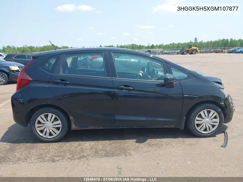 2016 Honda Fit Lx VIN: 3HGGK5H5XGM107877 Lot: 12646410