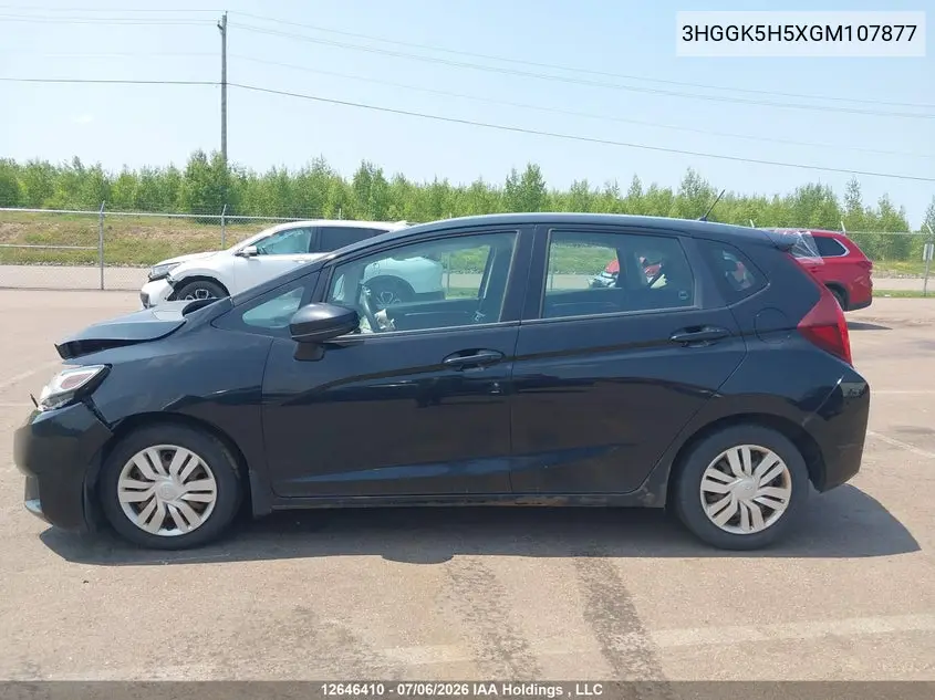 2016 Honda Fit Lx VIN: 3HGGK5H5XGM107877 Lot: 12646410