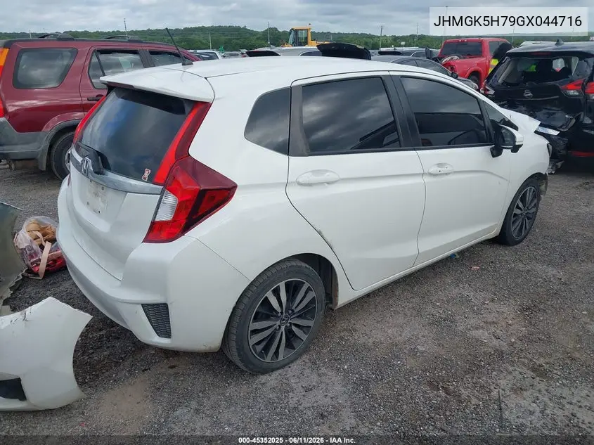 2016 Honda Fit Ex VIN: JHMGK5H79GX044716 Lot: 45352025