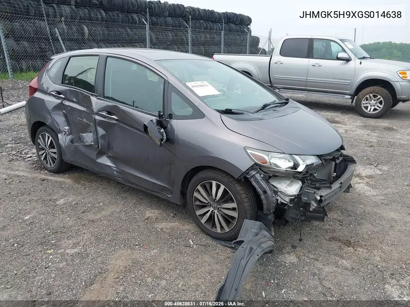 2016 Honda Fit Ex-L VIN: JHMGK5H9XGS014638 Lot: 45638631