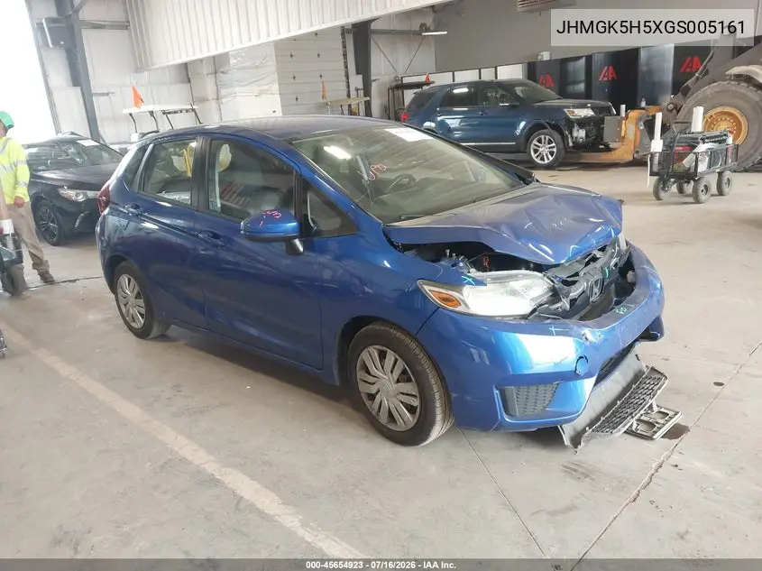2016 Honda Fit Lx VIN: JHMGK5H5XGS005161 Lot: 45654923