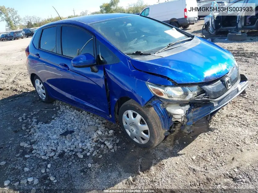 JHMGK5H53HS003933 2017 Honda Fit Lx