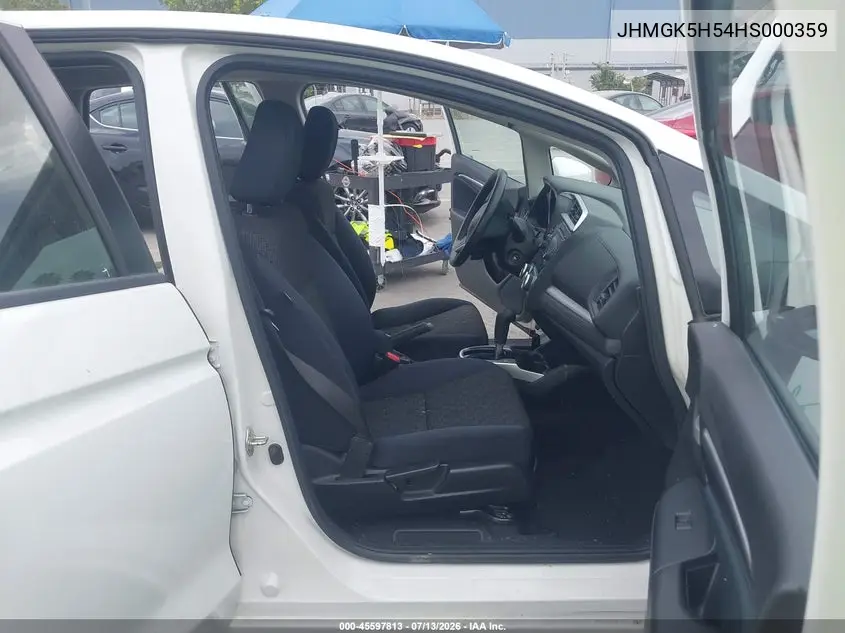 2017 Honda Fit Lx VIN: JHMGK5H54HS000359 Lot: 45597813