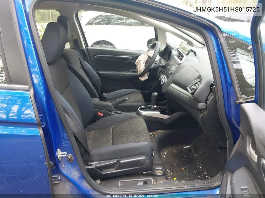 2017 Honda Fit Lx VIN: JHMGK5H51HS015725 Lot: 45612791