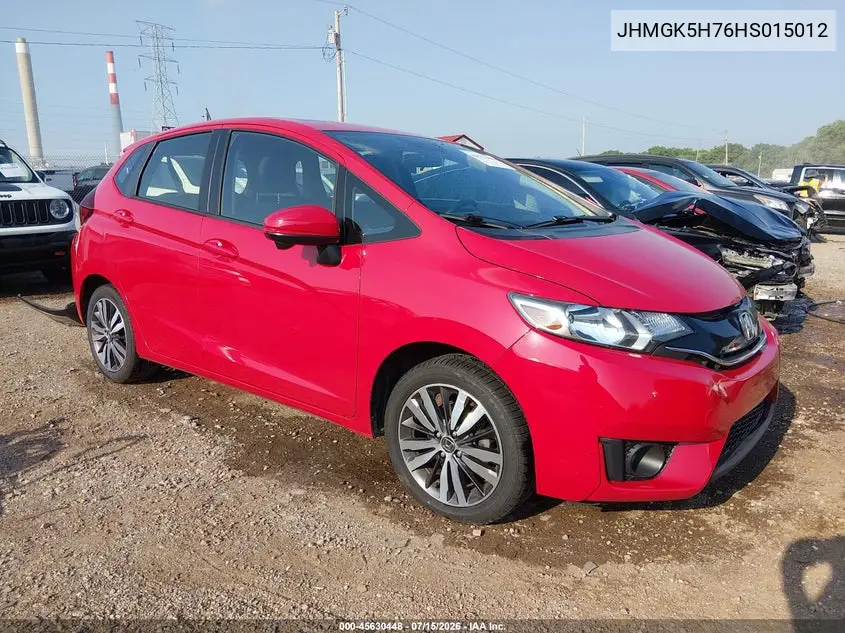 2017 Honda Fit Ex VIN: JHMGK5H76HS015012 Lot: 45630448