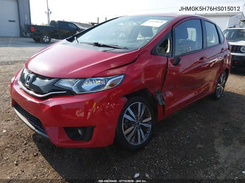 2017 Honda Fit Ex VIN: JHMGK5H76HS015012 Lot: 45630448