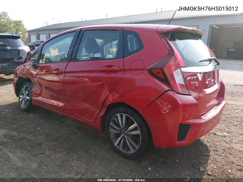 2017 Honda Fit Ex VIN: JHMGK5H76HS015012 Lot: 45630448
