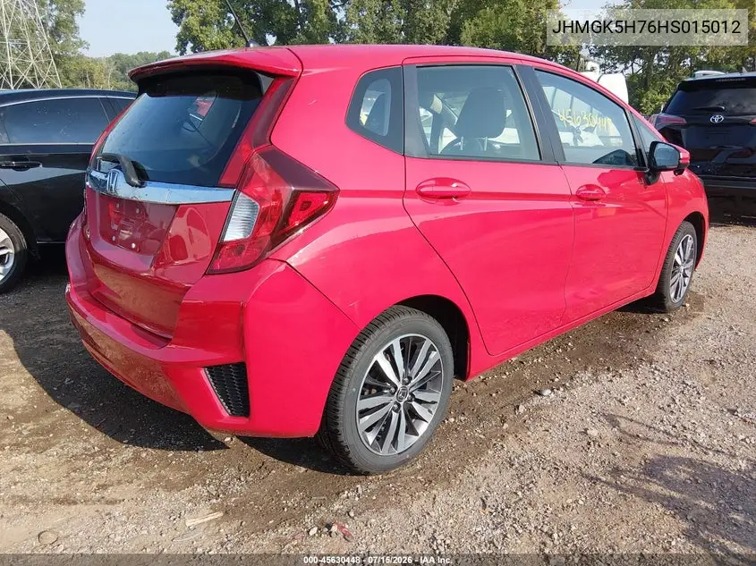 2017 Honda Fit Ex VIN: JHMGK5H76HS015012 Lot: 45630448