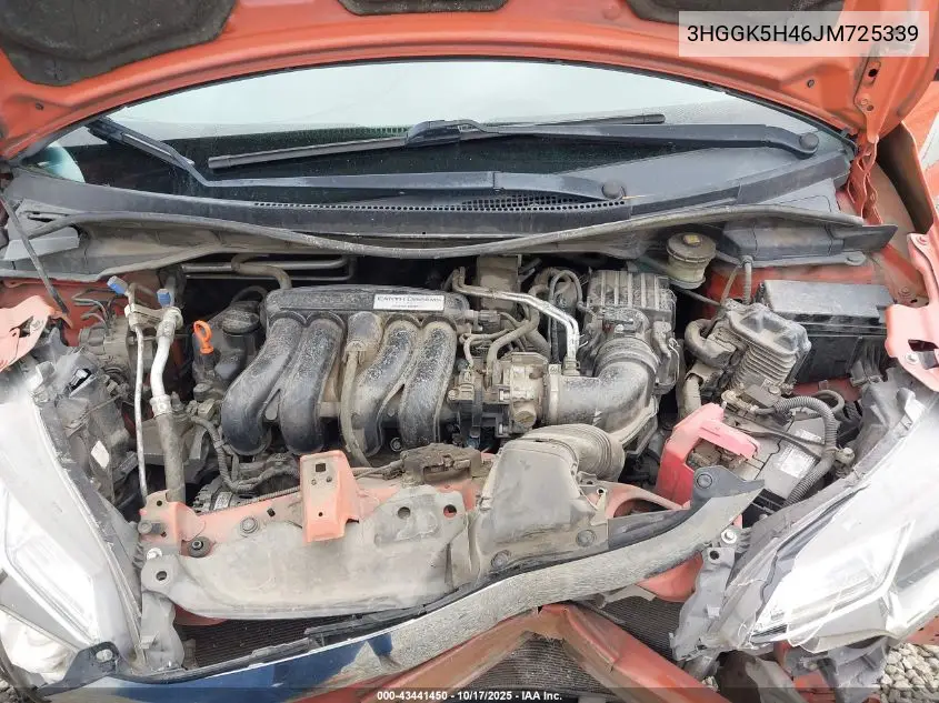 3HGGK5H46JM725339 2018 Honda Fit Lx