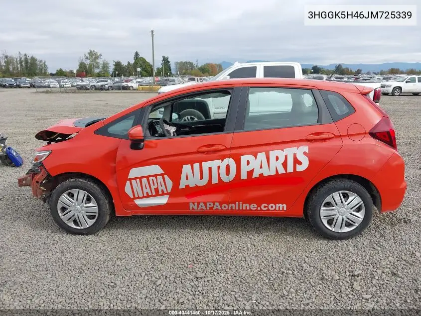 3HGGK5H46JM725339 2018 Honda Fit Lx