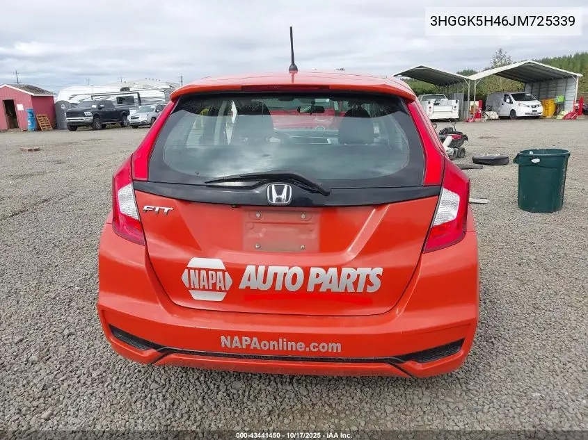 3HGGK5H46JM725339 2018 Honda Fit Lx