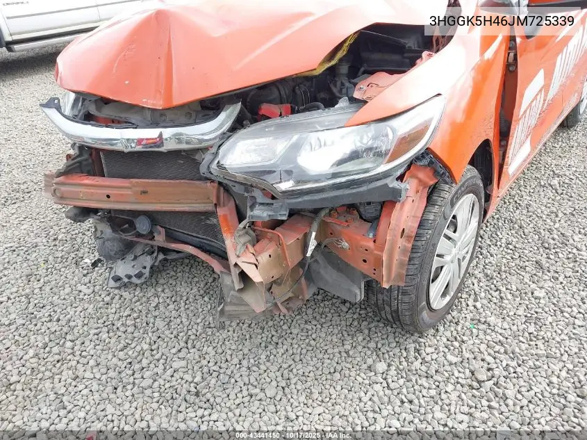 3HGGK5H46JM725339 2018 Honda Fit Lx
