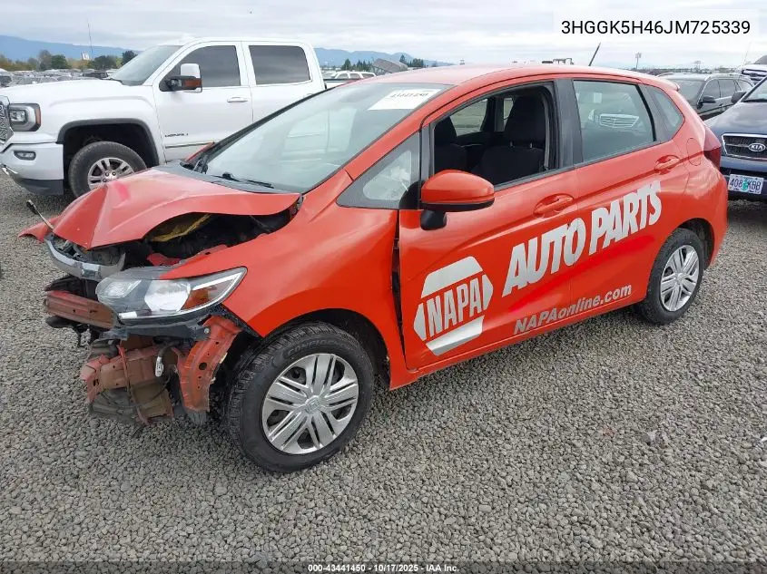 3HGGK5H46JM725339 2018 Honda Fit Lx