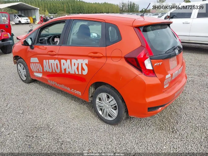 3HGGK5H46JM725339 2018 Honda Fit Lx