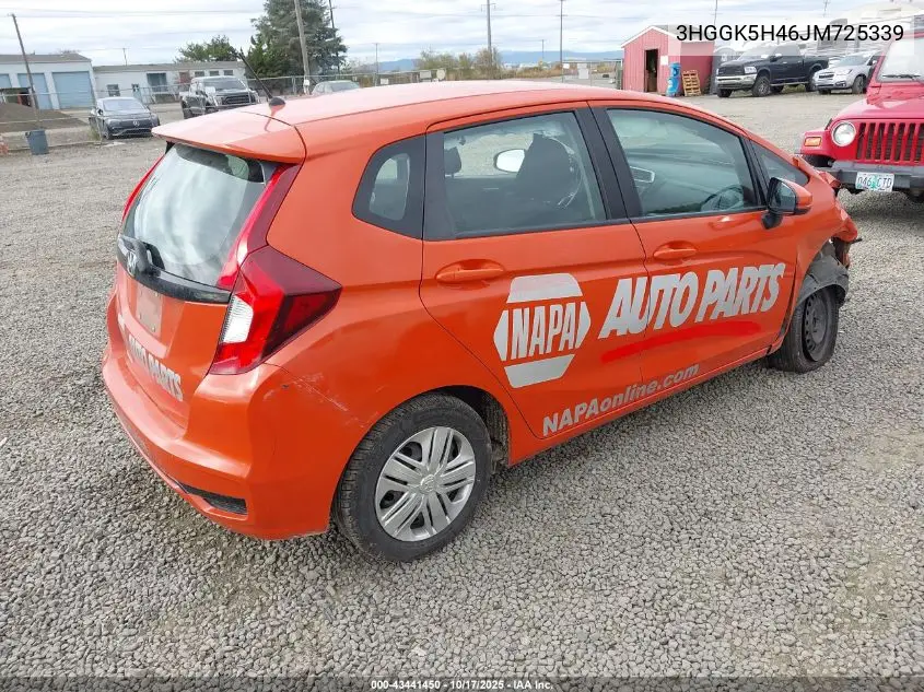 3HGGK5H46JM725339 2018 Honda Fit Lx