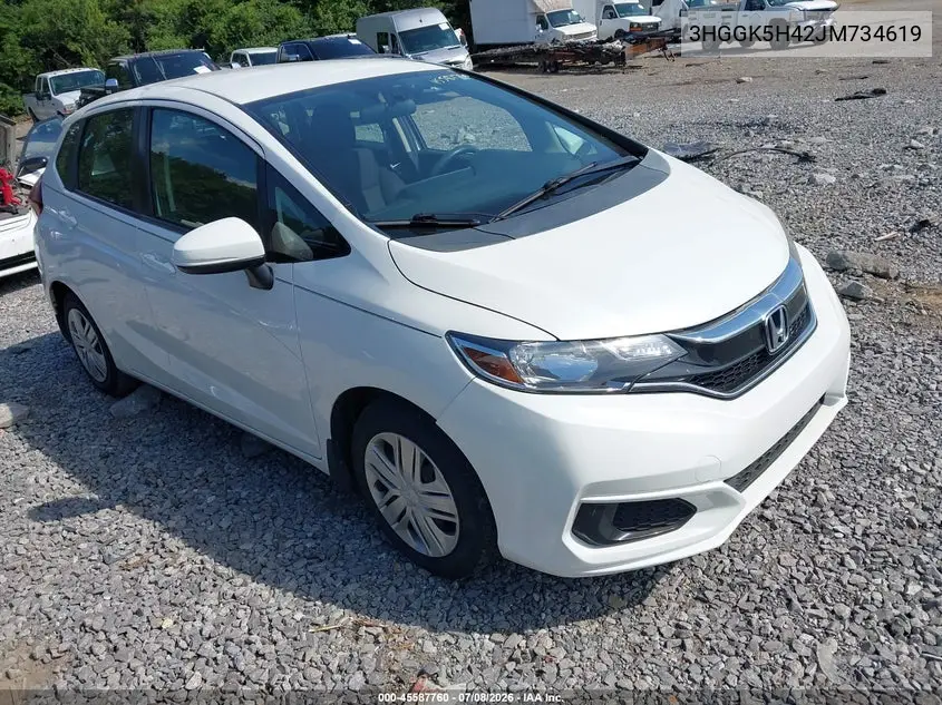 2018 Honda Fit Lx VIN: 3HGGK5H42JM734619 Lot: 45587760