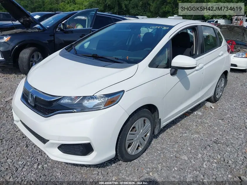 2018 Honda Fit Lx VIN: 3HGGK5H42JM734619 Lot: 45587760