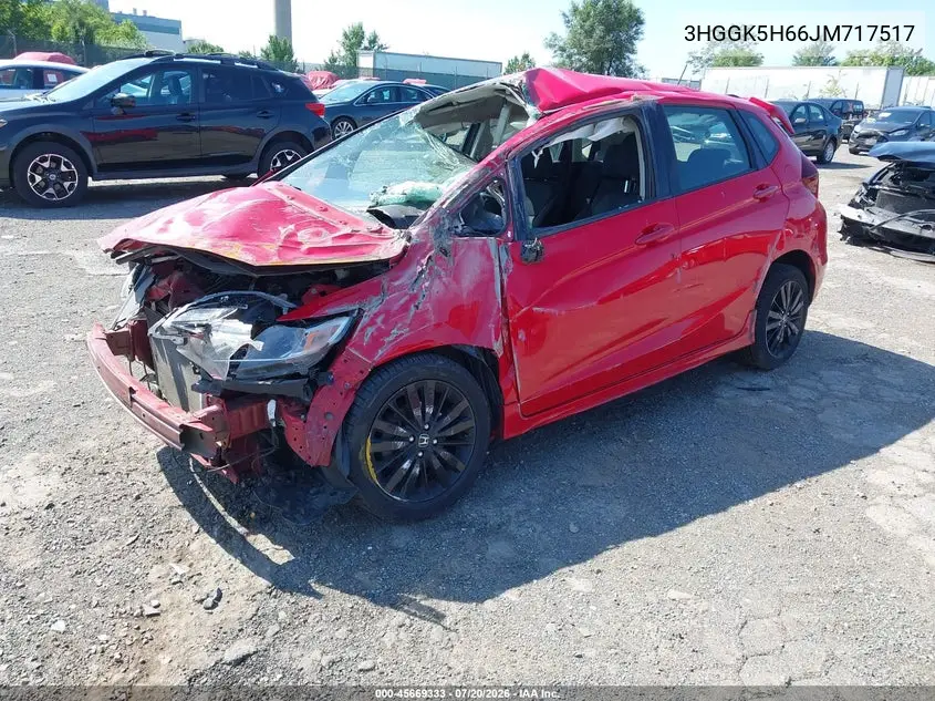2018 Honda Fit Sport VIN: 3HGGK5H66JM717517 Lot: 45669333