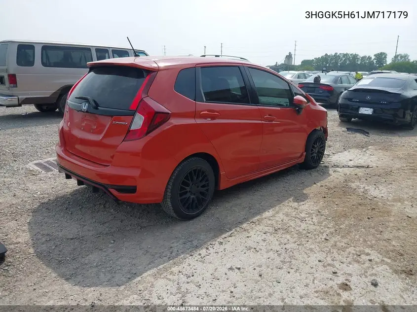 2018 Honda Fit Sport VIN: 3HGGK5H61JM717179 Lot: 45673484